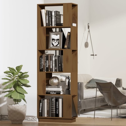 Libreria/Divisorio Miele 51x25x163,5 cm Legno Massello