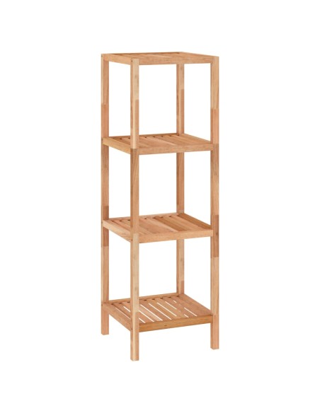 vidaXL Scaffale da Bagno 35,5x35,5x112,5 cm in Legno Massello di