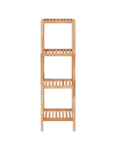 Scaffale da Bagno 35,5x35,5x79 cm in Legno Massello di Noce