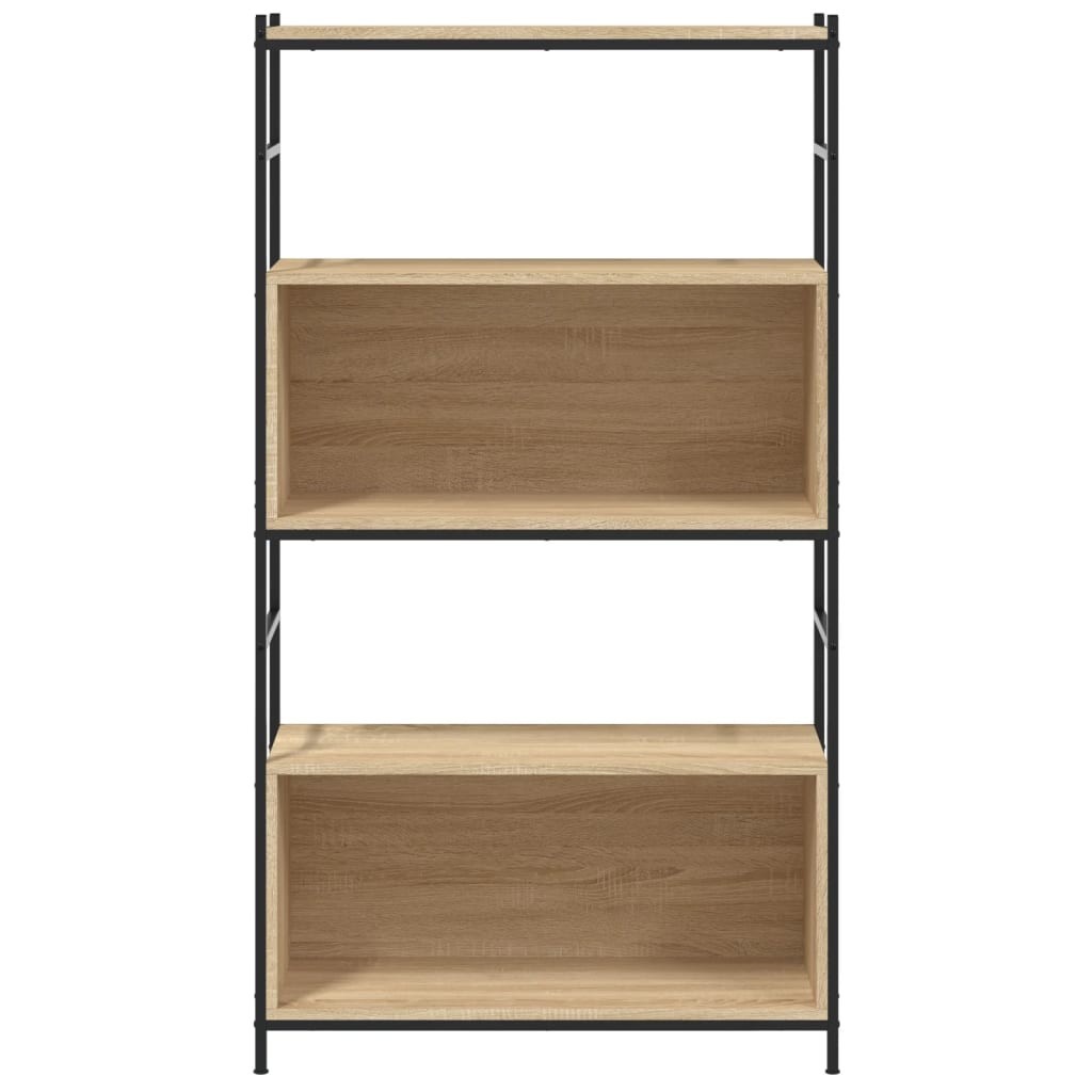 puraday Libreria Rovere Fumo 60x24x74,5 cm in Legno Multistrato