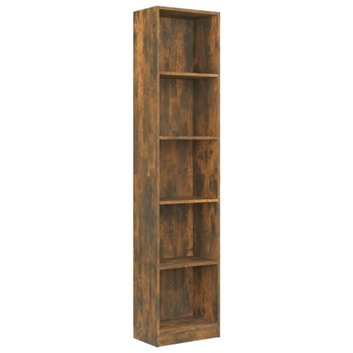 puraday Libreria Rovere Fumo 60x24x74,5 cm in Legno Multistrato