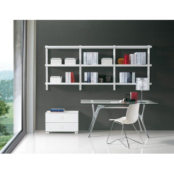 Librerie in metallo dal design moderno per soggiorno