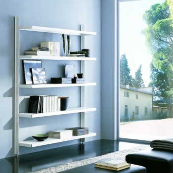 Librerie in metallo dal design moderno per soggiorno