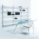 Scaffalatura libreria a muro in acciaio design moderno Astryd 7