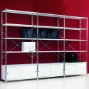 Scaffale modulare con ante scorrevoli design moderno Melker 22