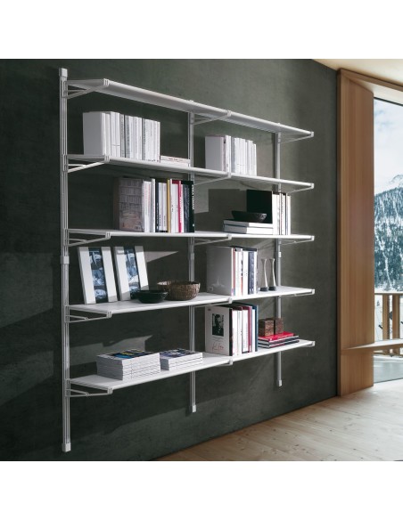 Scaffale modulare con ante scorrevoli design moderno Melker 22