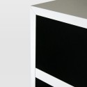 Cubi da arredamento in legno bianco nero ABC SQUARED