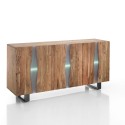 Credenza bassa in legno massello di acacia Riddal