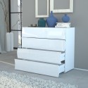 Credenza cucina con 4 cassetti Surf D