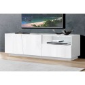 Madia porta TV design moderno Annabel 2A/1C/1V White