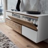 Madia sospesa design moderno in legno Mikko