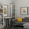 Libreria ad angolo design Inedditah Angolo B finitura BIANCO FRASSINO