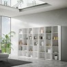 Libreria di design per arredamento moderno Deducha 7 finitura BIANCO FRASSINO