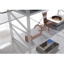 Scaffale modulare con ante scorrevoli design moderno Melker 22