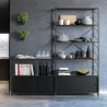 Libreria in acciaio design moderno Melker 45