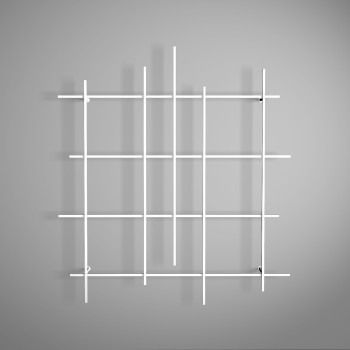 Set 3 Mensole Moduli da Parete Mensola Quadrata Cubo Pensile Arredo in  legno MDF