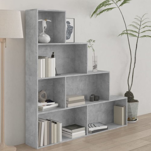 Libreria/Divisorio Grigio Cemento 155x24x160 cm in Truciolato