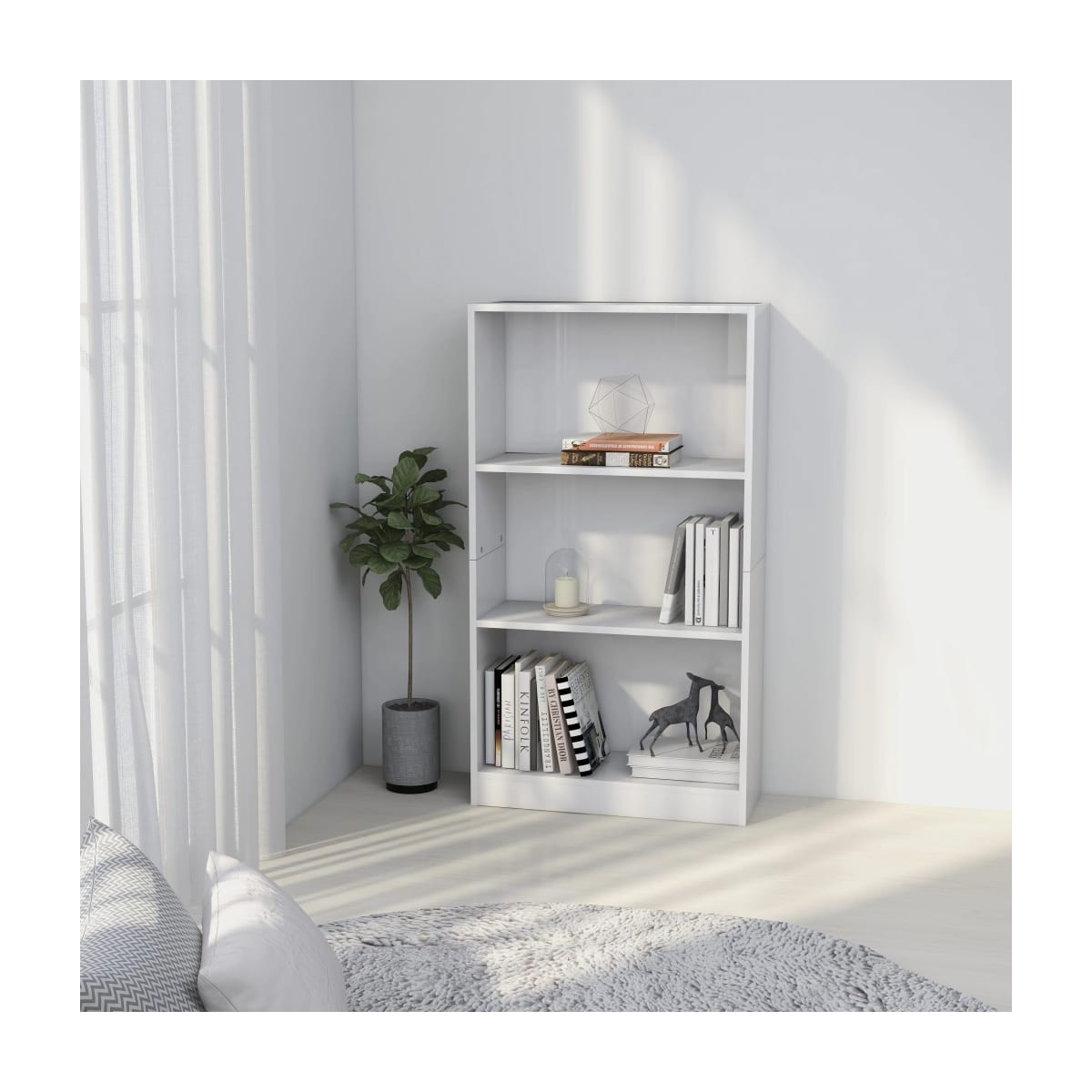 Librería Altair Blanca 447 cm