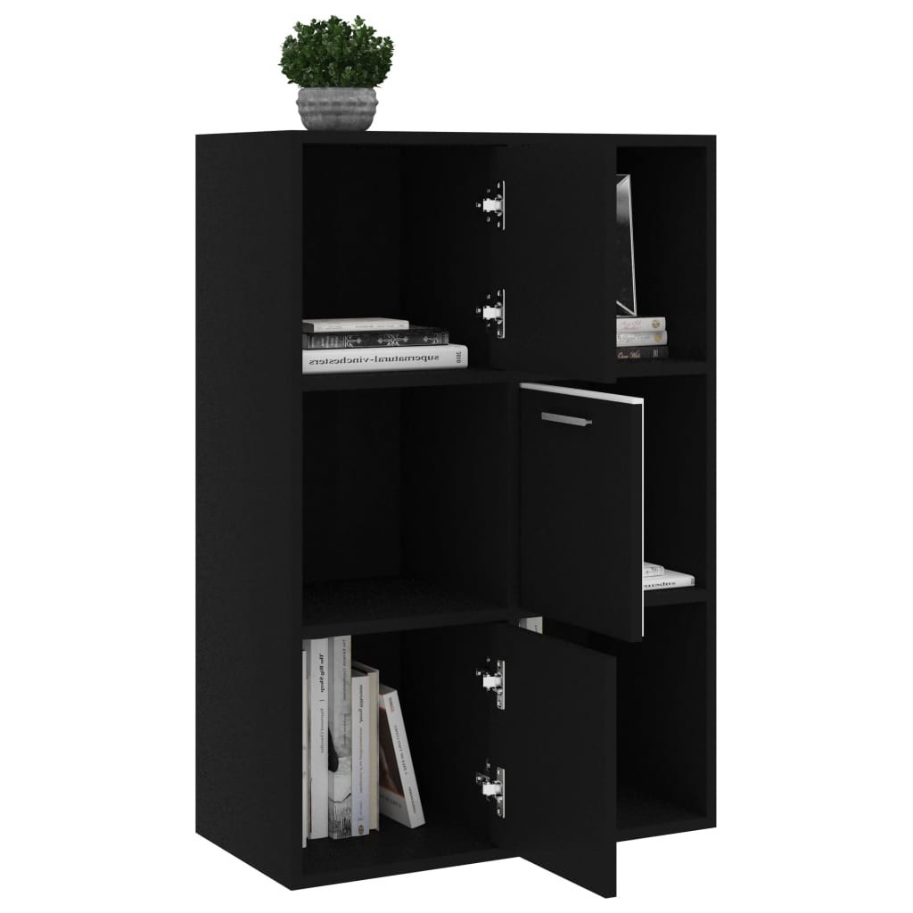 Maison Exclusive - Scaffale Libri Piccolo Dritto Nero 33,5x39,6x79,7cm  Multistrato