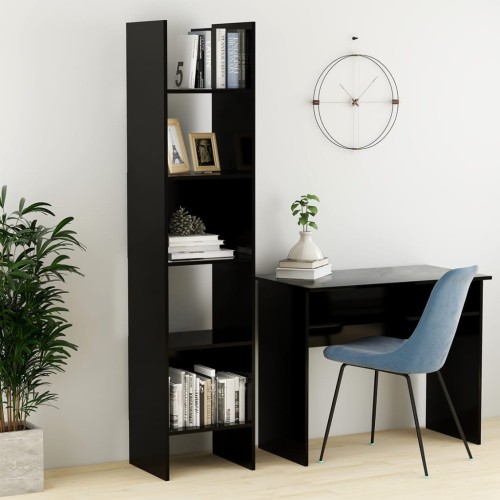 Libreria nera 40x35x180 cm in truciolare