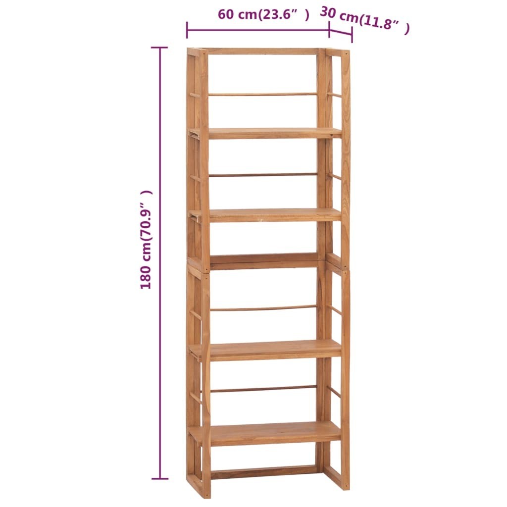 Scaffalatura 120X34X180 Legno Naturale Velato