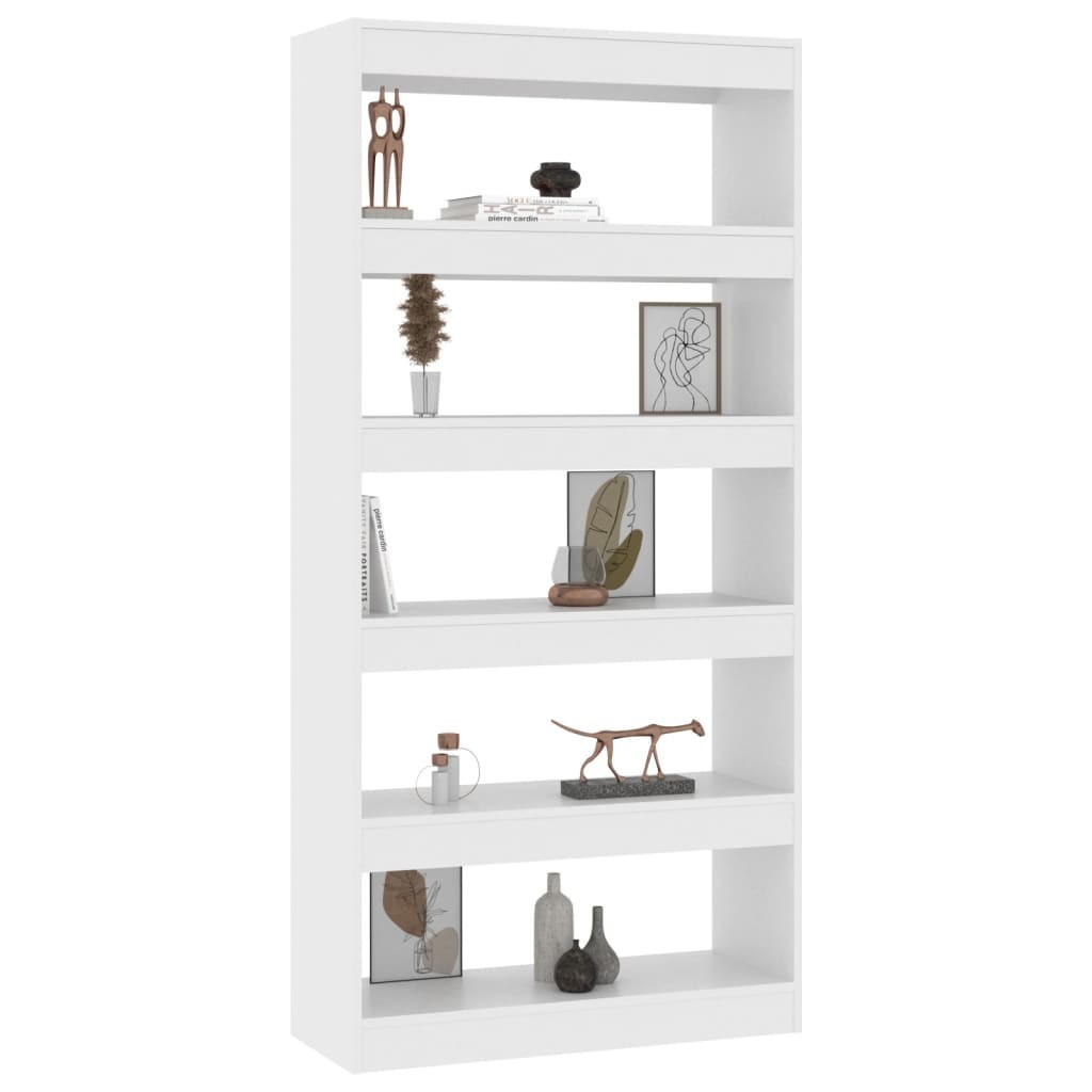 TEKEET Home Arredamento Libri/Divisorio Bianco Dimensioni 80x30x87 cm